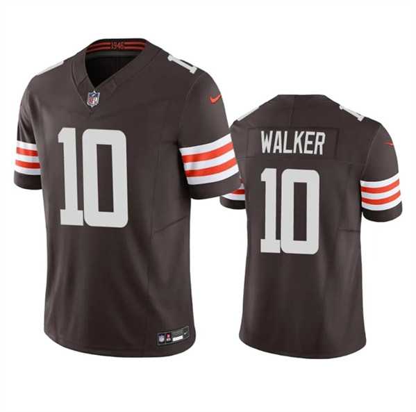 Men & Women & Youth Cleveland Browns #10 P.J. Walker Brown 2023 F.U.S.E. Vapor Untouchable Limited Jersey